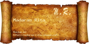 Madaras Rita névjegykártya